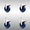 Service Caster 5 Inch 316SS Solid Polyurethane Wheel Swivel 10mm Stem Caster Set Lock Brake SCC-SS316TSTTL20S514-SPUS-M1015-4 - alternate 1